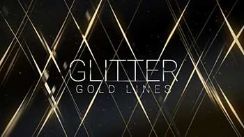 Glitter Gold Lines Award Titles-26401475