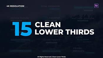 Clean Lower Thirds-30077518
