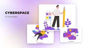 Cyberspace-Flat concepts-39487147