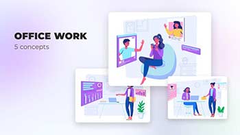 Office work-Flat concepts-39487854