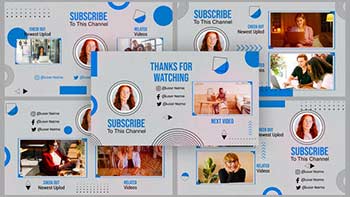 Online Work Youtube End Screen Template-39516476