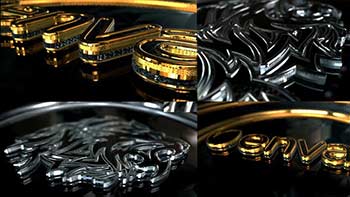 Gold And Silver Glossy Logo-24991062
