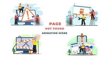 Page Not Found Character Animation Scene-39651647