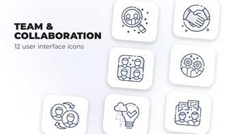 Team Collaboration- user interface icons-39698540