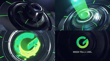 Circular 3D Tech logo Reveal-39731369