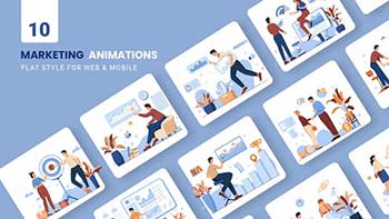 Digital Marketing Animations-Flat Concept-39741043