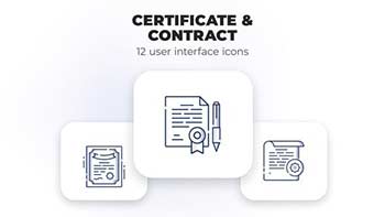 Certificate Contract- user interface icons-39695461