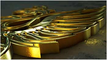 3D Gold Logo Reveal-39432922