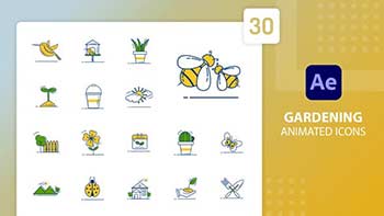 Gardening Animated Icons After Effects-39875635