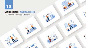 Digital Marketing Animations-Flat Concept-39880438