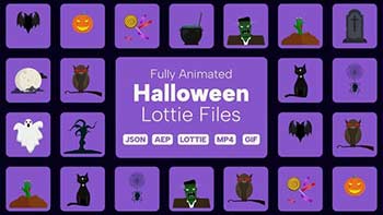 Halloween Lottie Elements-39890070
