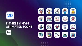Fitness and Gym Animated Icons After Effects-39924974