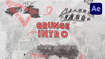 Grunge Brush Logo Intro-39928756