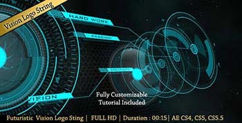 futuristic vision logo string-2675336