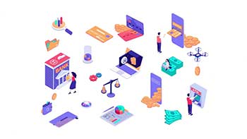 Banking-Isometric Icons-1111626