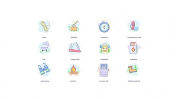 Camping-Animation Icons-1101387