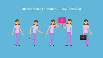 Character Animation Female Casual-1156186