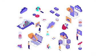 Cloud Technology-Isometric Icons-1111629