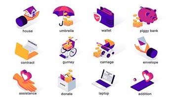 Finances-Isometric Icons-39989187