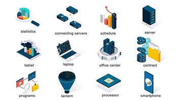 Office-Isometric Icons-40003478