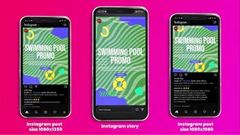 Swimming Pool Promo Instagram Story Post-39997660