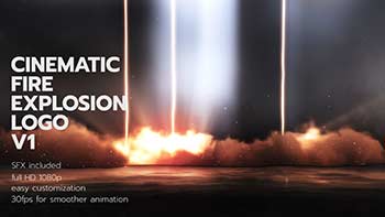 Cinematic Fire Explosion Logo V1-949620