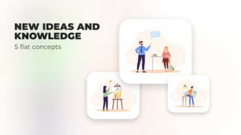 New ideas and knowledge-Flat concept-40129884