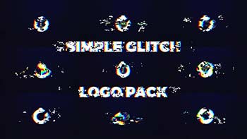 Simple Glitch Logo Pack-1170538