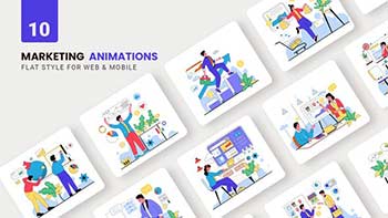Digital Marketing Animations-Flat Concept-40149986
