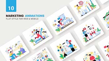Marketing Animations-Flat Concept-40150097