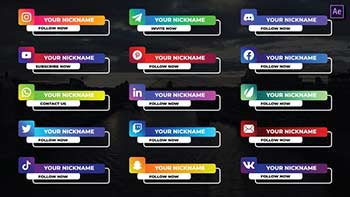 Modern Social Media Lower Thirds After Effects-40198240