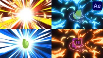 Speedlines Explosion Logo Opener for After Effects-40252193