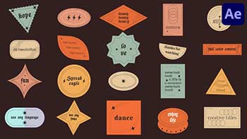 Abstract Sticker Titles for After Effects-40252241