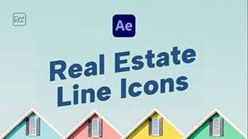 Real Estate Line Icons For After Effects-40306874