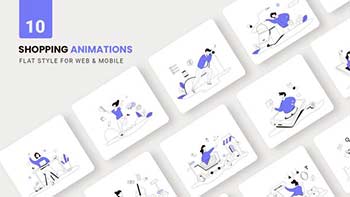 Shopping Animations-Flat Concept-40339881