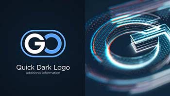 Quick Dark 3D Logo Reveal-36095451