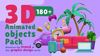 3D Animated Objects Pack-40371627