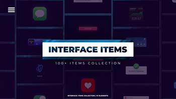 Interface Items Collection 100 Elements-40372170
