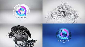 Cube Globe Logo Reveal Bundle-40387455