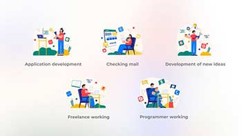 Freelance working-Flat concept-40432832