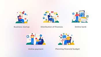Planning financial budget-Flat concept-40432982