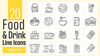 Food And Drink Line Icons-1279864