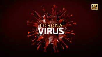Corona Virus Titles CovID Loop 4K-26065613