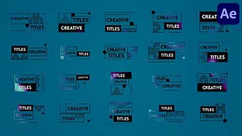 Creative Modern Titles for After Effects-40487081