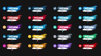 Brush Stroke Social Media Lower Thirds-1284039