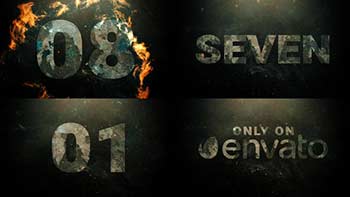 Grunge Fire Countdown Opener-39659827