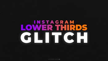 Instagram Lower Thirds Glitch-1049359