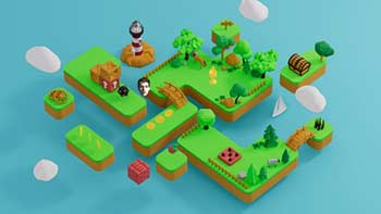Isometric Game Logo Reveal-40579763