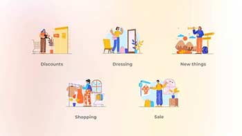 Shopping-Blue pink orange concept-40752186