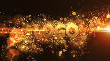 Glowing Particle Logo Reveal 13 Golden Particles 02-14935276